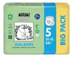 MUUMI BABY Pants 5 Maxi+ 10-15 kg (54 ks), kalhotkové eko pleny