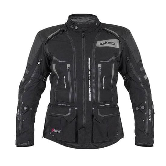 W-TEC Moto bunda Aircross Barva černo-šedá, Velikost 5XL