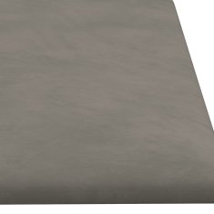 Vidaxl Nástěnné panely 12 ks světle šedé 60 x 15 cm samet 1,08 m²