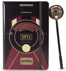 CurePink Poznámkový blok s propiskou Harry Potter: Express set 2 kusy (14,8 x 19 cm)