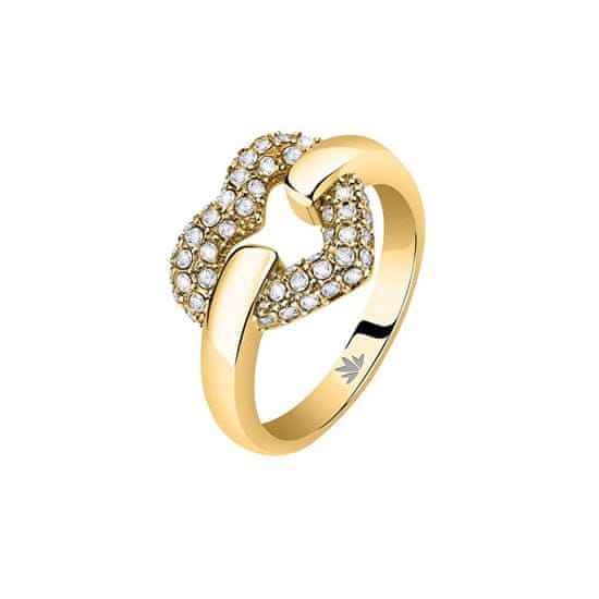 Morellato Romantický pozlacený prsten z oceli Bagliori SAVO280