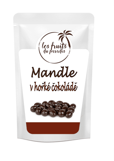 Fruits du Paradis Mandle v hořké čokoládě 200 g