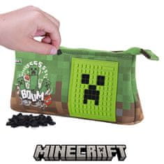 Pixie Crew MINECRAFT velké pouzdro zeleno-hnědé