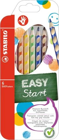 Stabilo Easy start sada 6 pastelek pro praváky