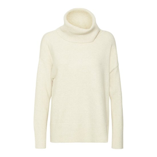 Vero Moda Dámský svetr VMDOFFY Regular Fit 10231324 Birch MELANGE