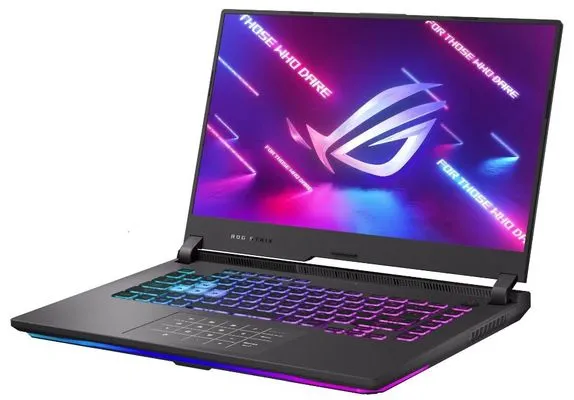 Herní notebook Asus ROG Strix G15 15,6 palců Full HD IPS displej AMD Ryzen 7 NVIDIA GeForce RTX 3060 WiFi ax 512 GB SSD 16 GB RAM DDR4 zvuk Dolby Atmos potlačení hluku AI ROG RangeBoost RGB podsvícená klávesnice