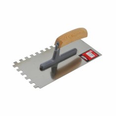 Greatstore Kovové hladítko 270Mm Dřevěná rukojeť na polyamidových nožkách Hrot 8