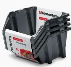 Prosperplast KUWETY 16 BINEER SHORT 4 SZT. CZARNE 272x238x236mm