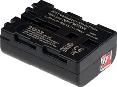 Baterie T6 Power pro digitální fotoaparát Sony NP-FM55H, Li-Ion, 7,2 V, 1600 mAh (11,5 Wh), černá