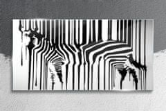 COLORAY.CZ Obraz na skle zebra 120x60 cm