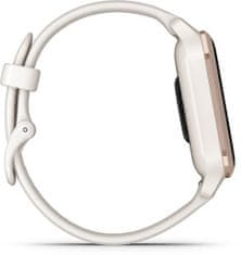 Garmin Venu SQ2,Music, Peach Gold/Ivory Silicone Band