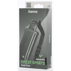 Hama Finest Sports, sportovní bederní taštička na mobil a drobnosti, Lycra, antracitová