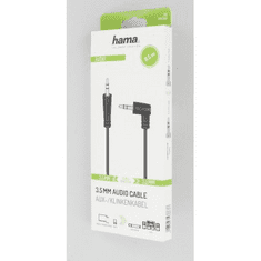 Hama audio kabel jack 3,5 mm 90 st., 0,5 m