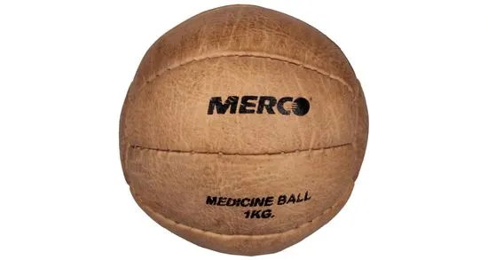 Merco Leather kožený medicinální míč, 3 kg