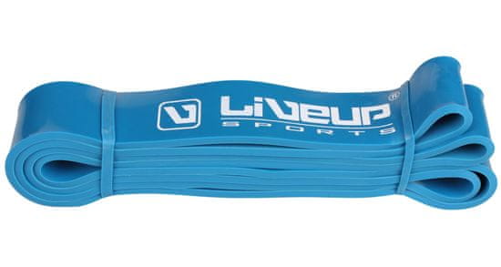 LiveUp Aerobic guma posilovací guma 208 x 0,45 cm modrá, S