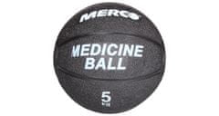 Merco Black gumový medicinální míč, 5 kg