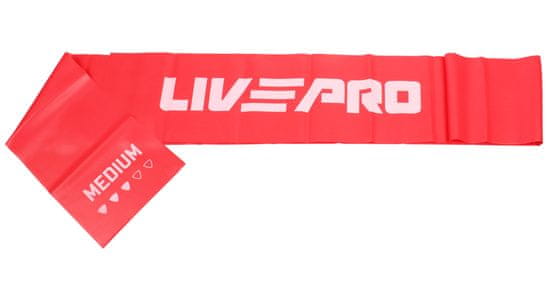 LivePro Resistance LP8413 posilovací guma červená