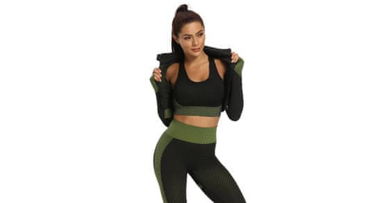 Merco Yoga Sense fitness set dámský sv.zelená, S