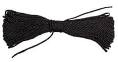 Merco 7Core polypropylenové lano 31 m, 4 mm, černá