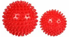 Merco Multipack 10ks Massage Ball masážní míč červená, 9 cm