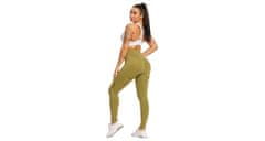 Merco Yoga Shark fitness legíny khaki, L