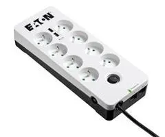 Eaton Protection Box 8 USB Tel@ FR, přepěťová ochrana, 8 výstupů, zatížení 10A, tel., 2x USB port