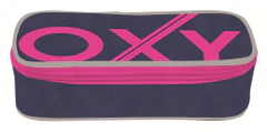 Oxybag Školní penál etue komfort jednopatrový Blue Line Pink