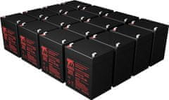 T6 power Sada baterií pro APC Smart-UPS SURT8000XLT-1TF3, VRLA, 12 V