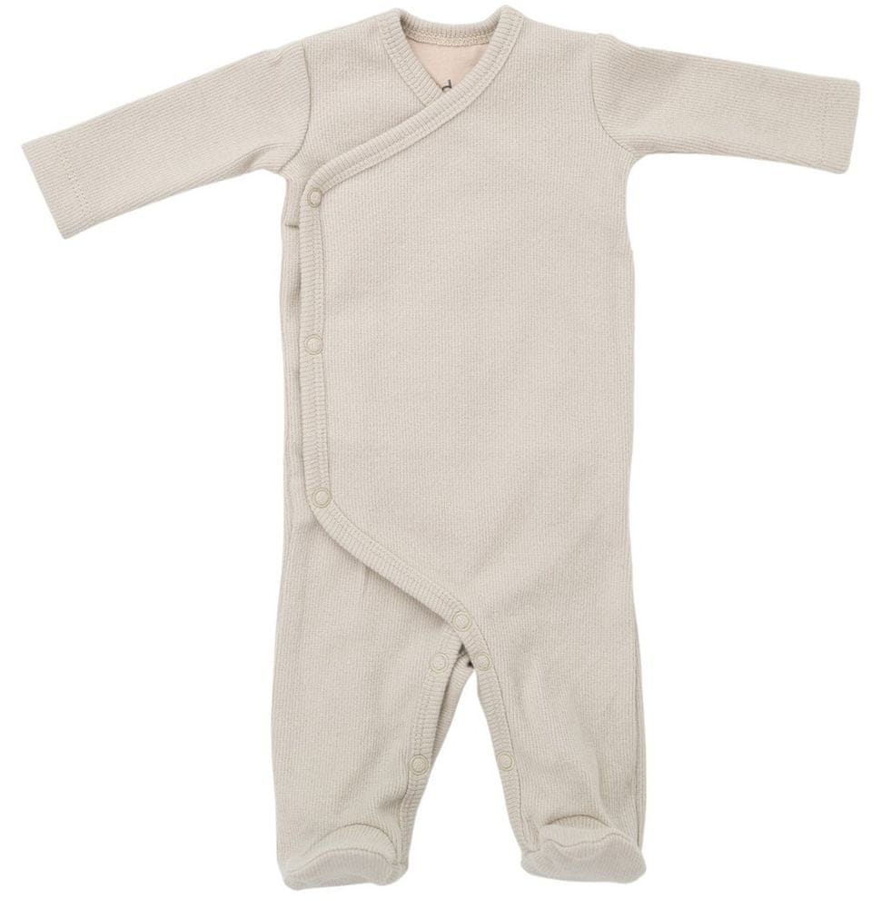 Lodger dětský kojenecký zavinovací overal Jumper Newborn Nomad Rib Basic Birch smetanová 50