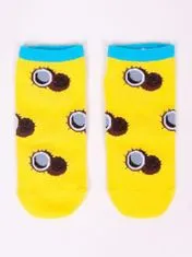 YOCLUB Yoclub Kotníkové bavlněné ponožky vzory barev SK-86/UNI/05 žlutá 39-42