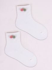 YOCLUB Yoclub Kotníkové ponožky bez vzoru lodiček - 3 balení SKC/3D-AP/3PAK/GIR/002 White 17-19