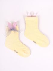 YOCLUB Yoclub Kotníkové ponožky bez vzoru lodiček - 3 balení SKC/3D-AP/3PAK/GIR/001 White 17-19