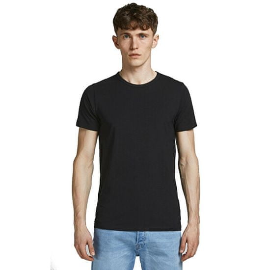 Jack&Jones Pánské triko JJEBASIC Stretch Fit 12058529 BLACK