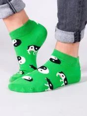 YOCLUB Yoclub Kotníkové vtipné bavlněné ponožky Vzory Barvy SKS-0086U-A700 Zelená 27-30