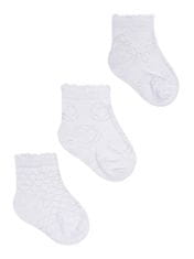 YOCLUB Yoclub Dívčí žakárové ponožky 3-pack SKL-0006G-0100 White 31-34