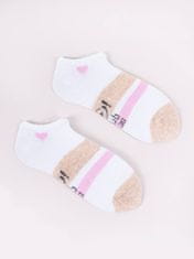 YOCLUB Yoclub Dívčí kotníkové bavlněné ponožky Vzory Barvy 6-pack SKS-0008G-AA00-001 Vícebarevné 17-19