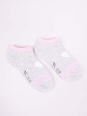 YOCLUB Yoclub Dívčí kotníkové bavlněné ponožky Vzory Barvy 3-pack SKS-0028G-AA30-002 Vícebarevné 35-38