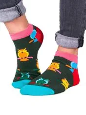 YOCLUB Yoclub Kotníkové vtipné bavlněné ponožky Vzory Barvy SKS-0086U-A200 Vícebarevné 27-30