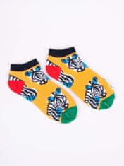 YOCLUB Yoclub Kotníkové vtipné bavlněné ponožky Vzory Barvy SKS-0086U-A600 Vícebarevné 27-30