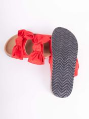 YOCLUB Yoclub Dámské sandály Slide OKL-0079K-3200 Červená barva 36
