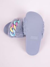 YOCLUB Yoclub Dámské sandály Slide OKL-0067K-2800 Grey 37