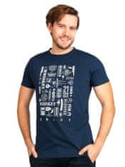 YOCLUB Yoclub Bavlněné tričko PKK-0109F-A110 Navy Blue M