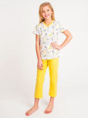 YOCLUB Dívčí bavlněné pyžamo Yoclub PIF-0002G-A110 Vícebarevné 110-116