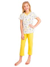 YOCLUB Dívčí bavlněné pyžamo Yoclub PIF-0002G-A110 Vícebarevné 110-116