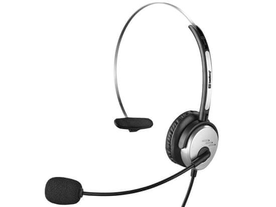 Sandberg PC sluchátka MiniJack Mono Headset Saver s mikrofonem, černá