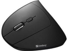 Sandberg Wired Vertical Mouse, vertikální myš, černá