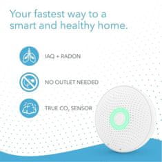 Airthings Wave plus - senzor kvality ovzduší, radonu, vlhkosti, teploty, VOC, CO2 a tlaku