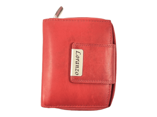 Dailyclothing Dámská kožená peněženka - červená 415