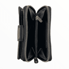 Dailyclothing Dámská kožená peněženka - černá SN08
