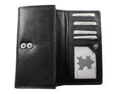 Dailyclothing Kvalitní kožená peněženka - černá 3123